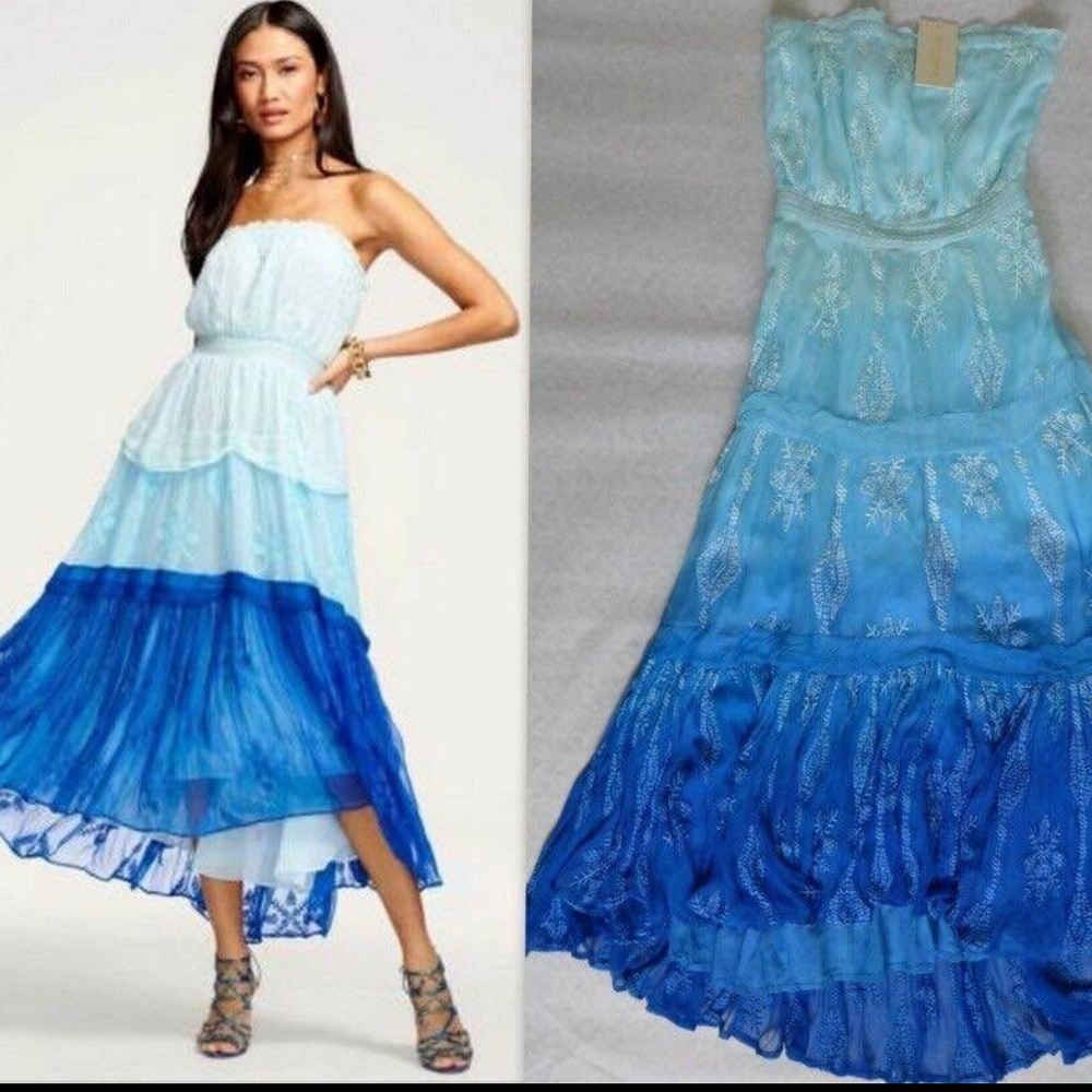 Blue Ombre Maxi Dress